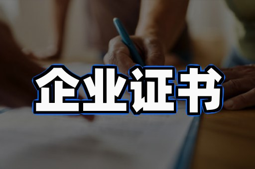 企业资质证书定制案例